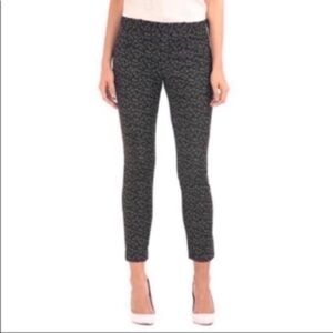 Gap Black Patterned Skinny Ankle Pants